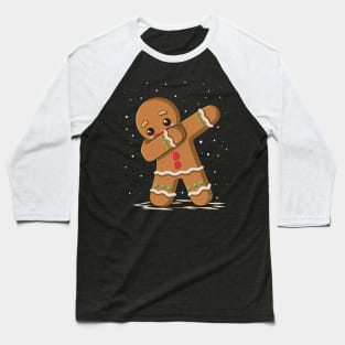 DABBING GINGERBREAD Baseball T-Shirt